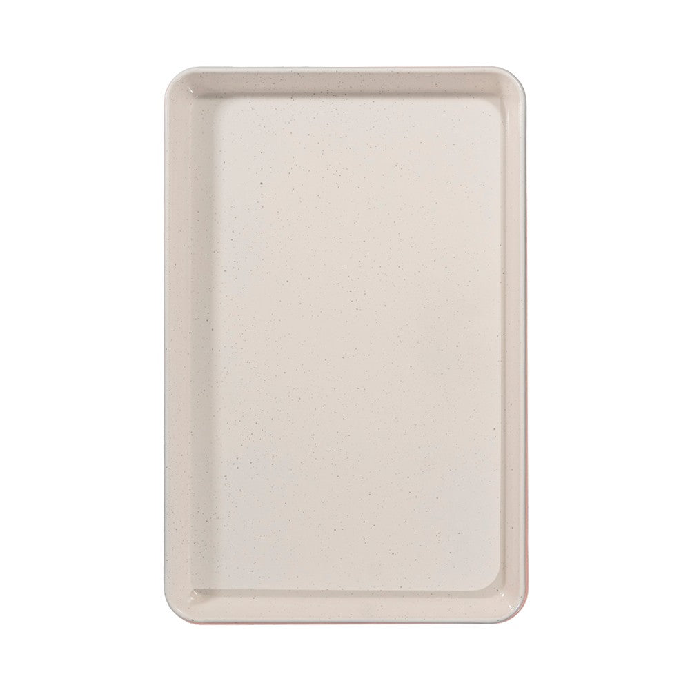 Charola Rectangular Rosa/Beige (7913)