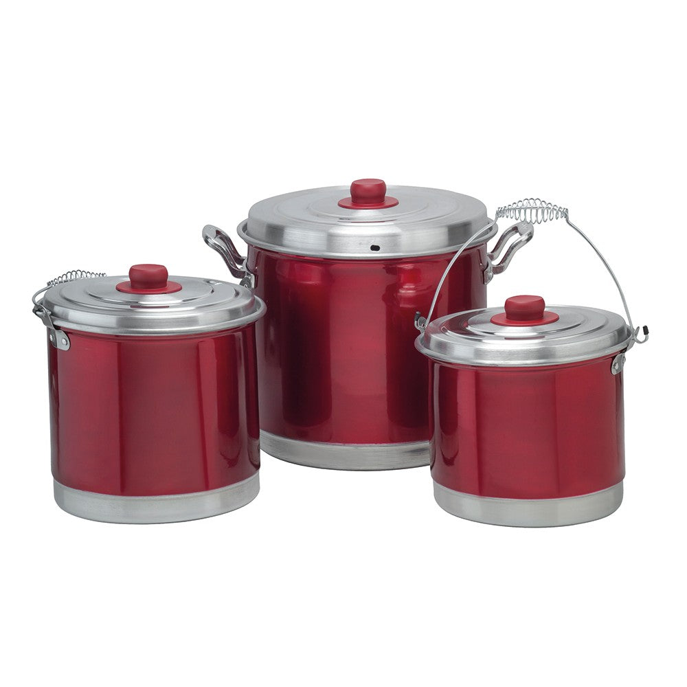 Juego Vaporera Roja 22, 24 y 30 cm (1239)