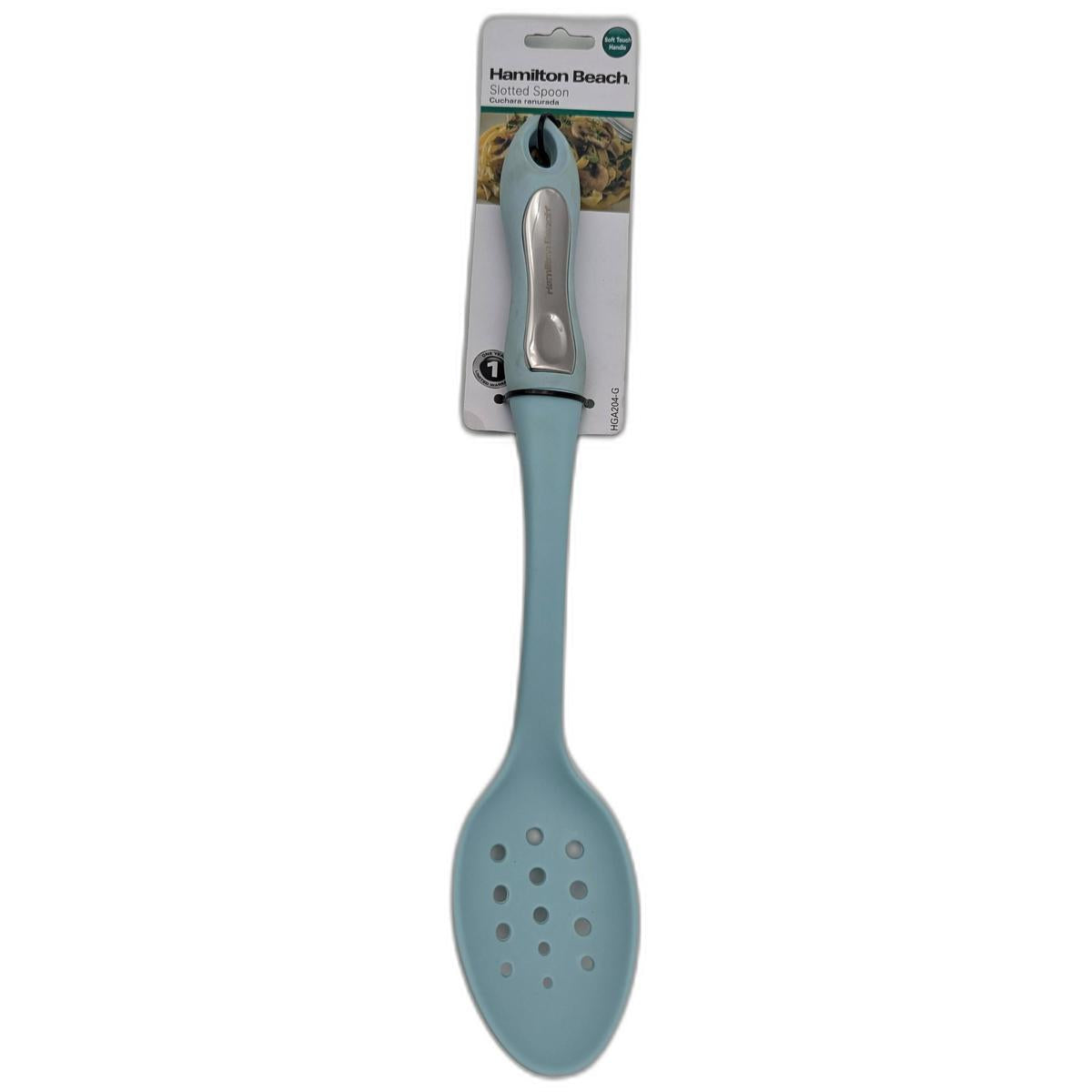 Cuchara Ranurada Verde Plastico Halmiton (HGA204-G)